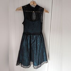 Black Lace A line dress